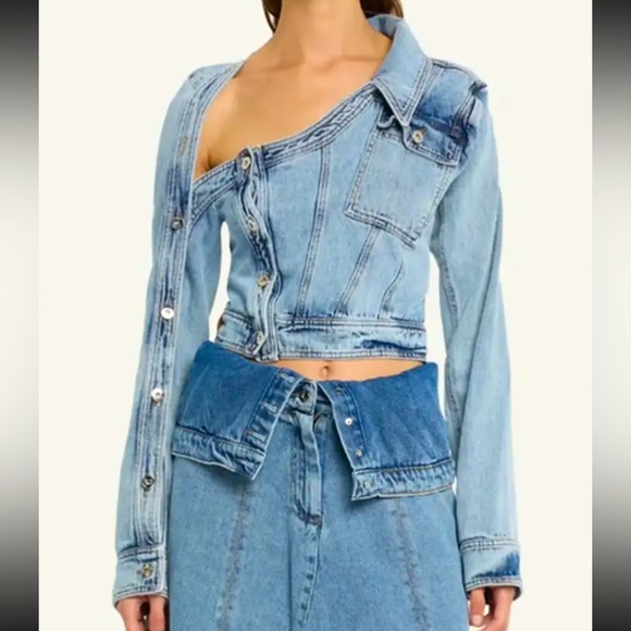 Women’s irregular Jean jacket - Picture 2 of 3